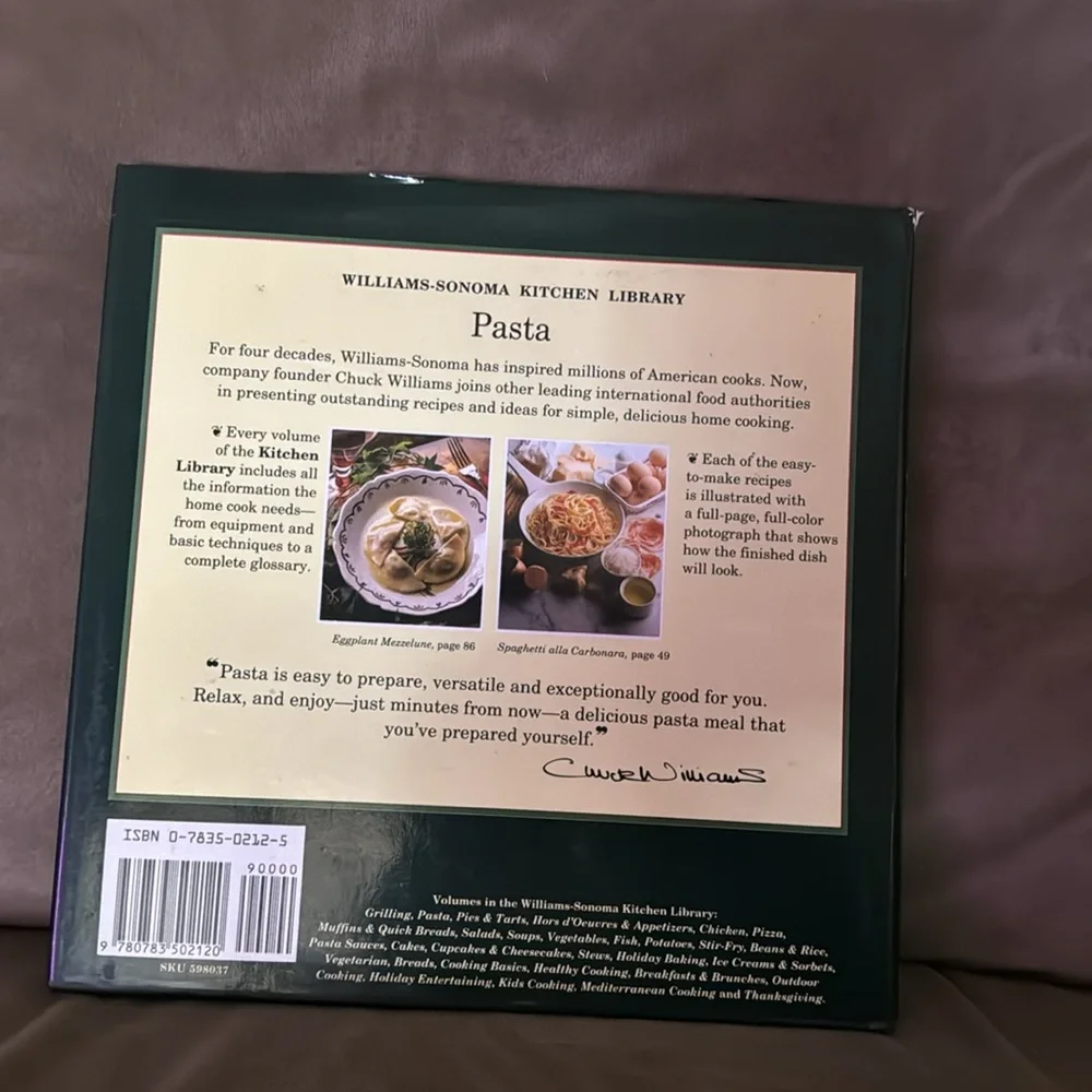 Williams-Sonoma Kitchen Library Pasta Book
